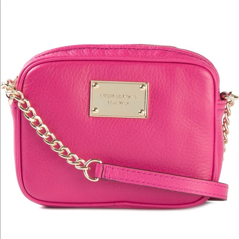Michael Kors Pink Mini Jet Set Crossbody.